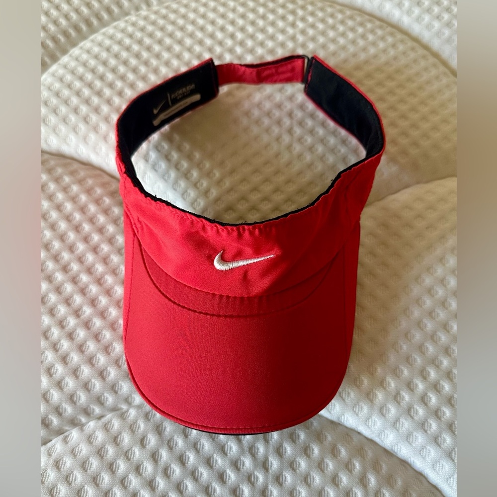 Nike Red Sports Visor